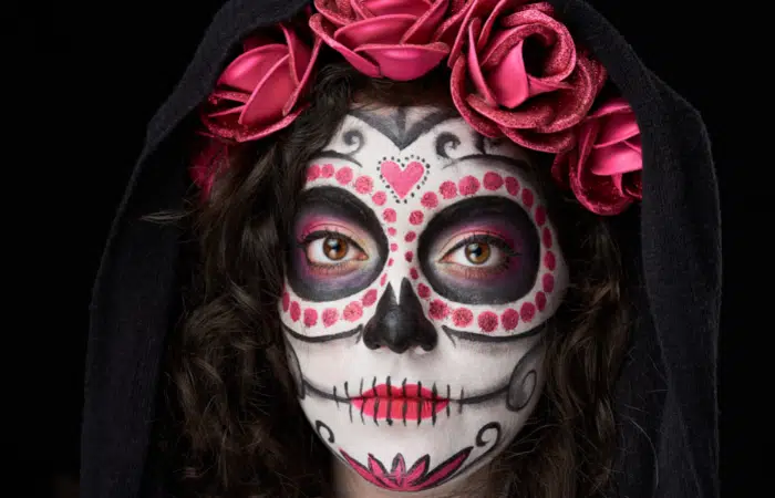 Maquillaje catrina mujer