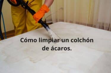 limpiar un colchón