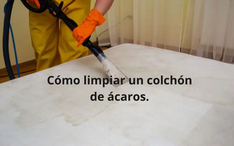 limpiar un colchón